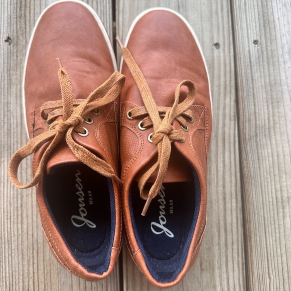 Jonsen Tan Leather Oxfords for Men - Picture 4 of 7